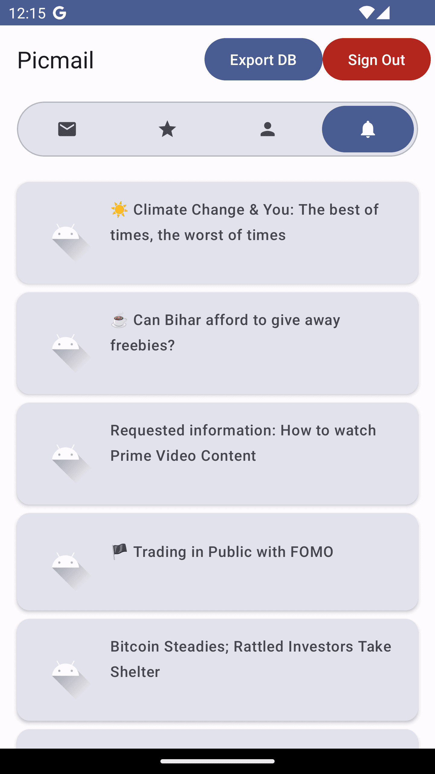 Picmail screenshot